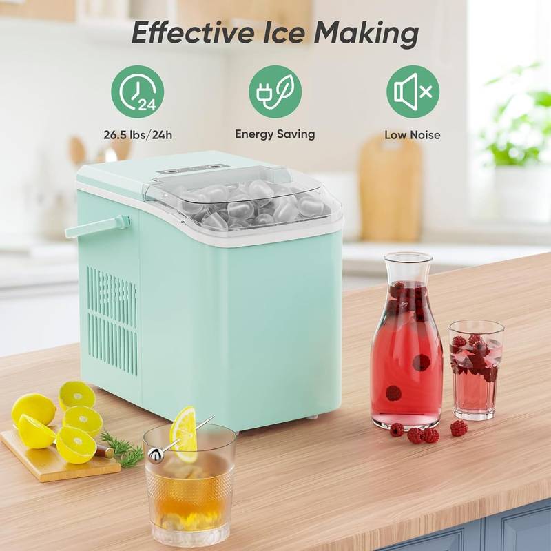Rapid Chill Ice Maker - Self-Cleaning & Portable!