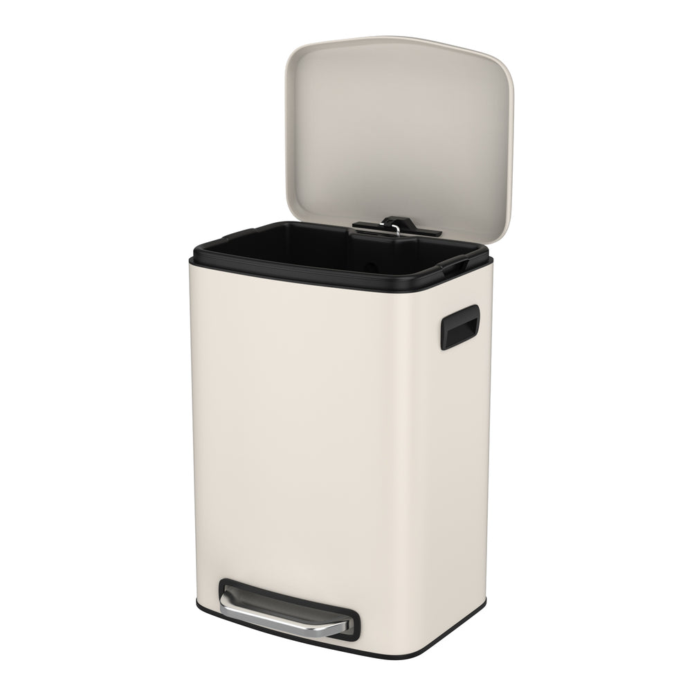 Sleek Soft-Close Kitchen Trash Can with Foot Pedal and Bags