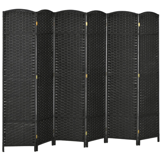 Chic Black Folding Privacy Screen