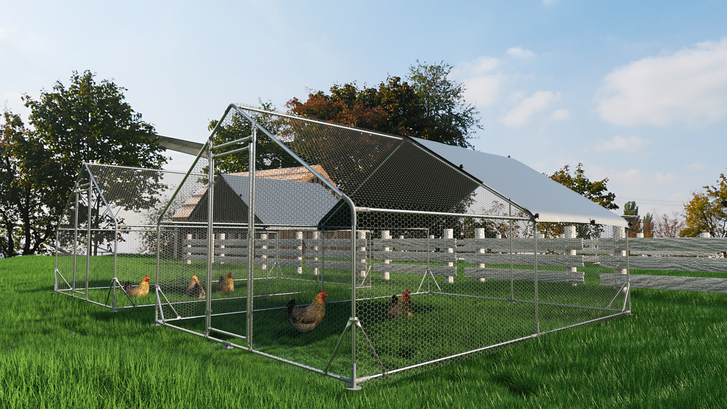 Spacious Walk-In Chicken Coop & Rabbit Haven