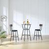 Rustic Round Bar Table & Cozy Stool Set