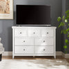 Chic White 7-Drawer Dresser