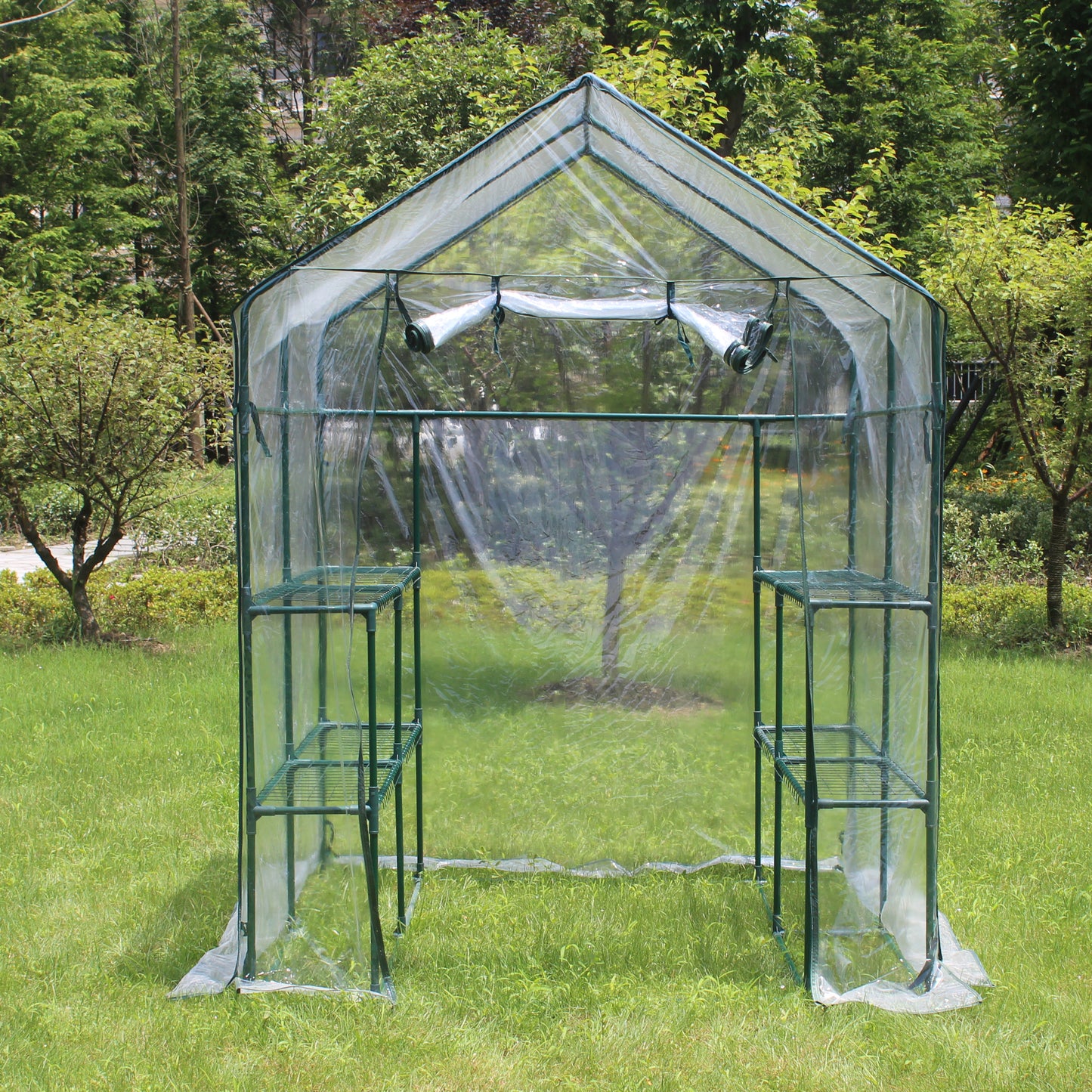 Walk-in Dream Greenhouse with Shelves