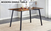 Sleek Brown Glass Dining Table