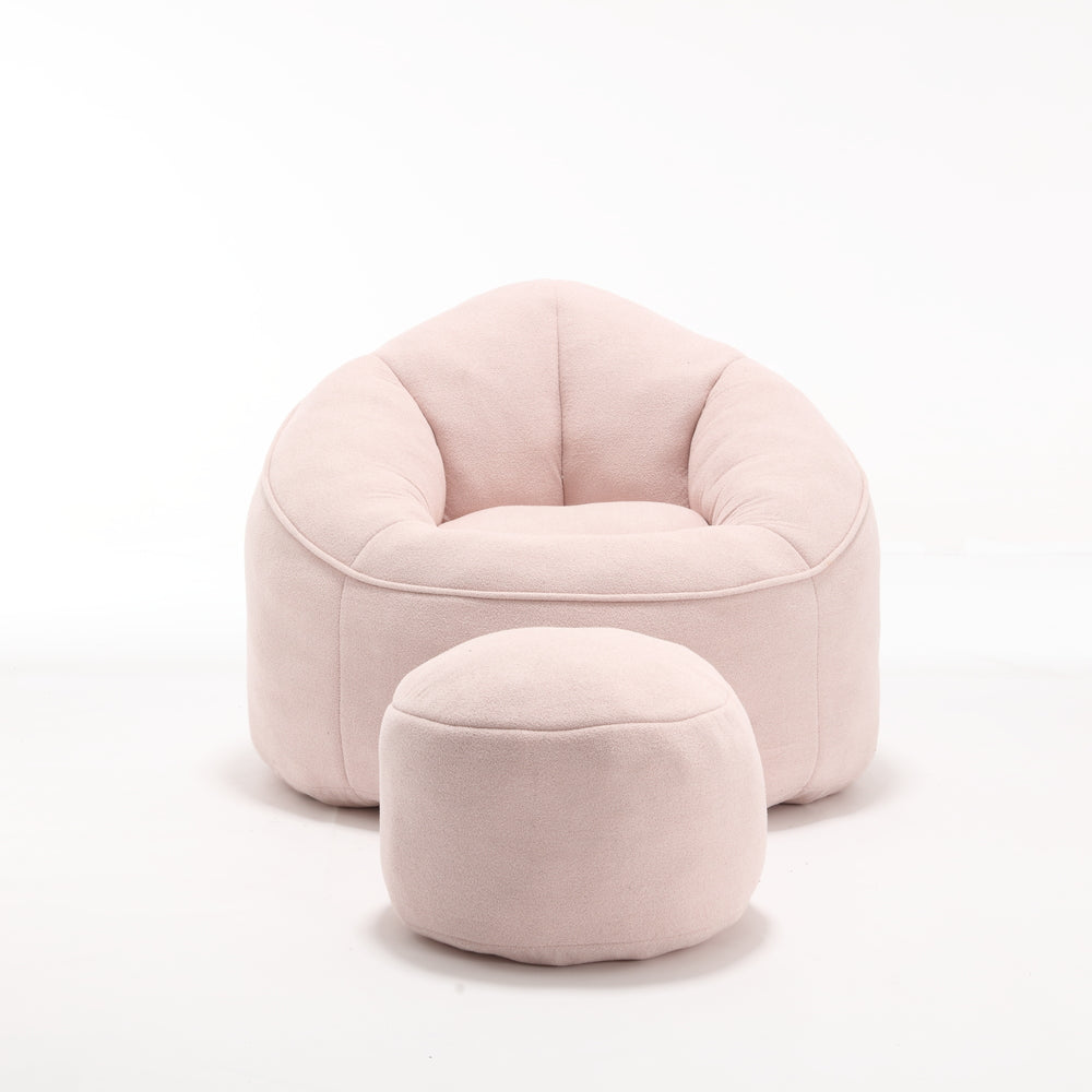 Cozy Comfort Bean Bag Sofa with Footrest