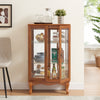 Elegant Lighted Curio Cabinet with Adjustable Shelves