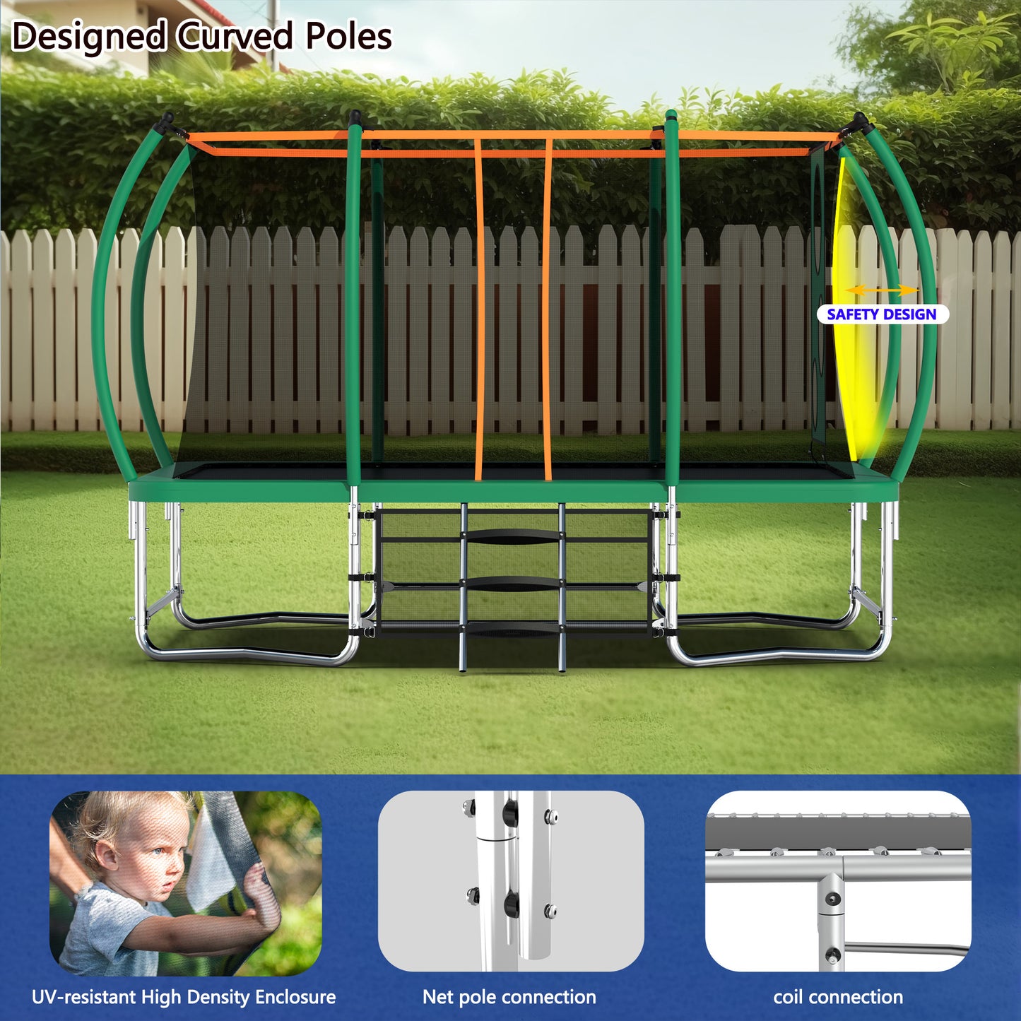 Family Fun Rectangular Trampoline