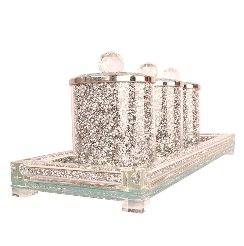 Glamorous Crushed Diamond Tea & Coffee Set