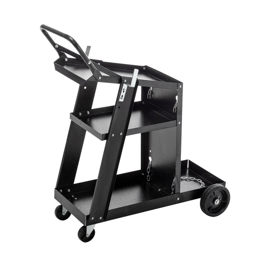 Heavy-Duty Welding Cart with Swivel Wheels and Tank Storage