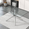 Sleek Glass Dining Table for Stylish Gatherings