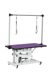 Purple Pet Grooming Table with Hydraulic Lift