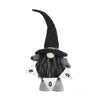 Spooky Black Gnome with Boo Banner for Halloween Decor