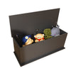 Chic Black Lift-Top Storage Trunk