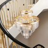 Radiant Gold Crystal Chandelier