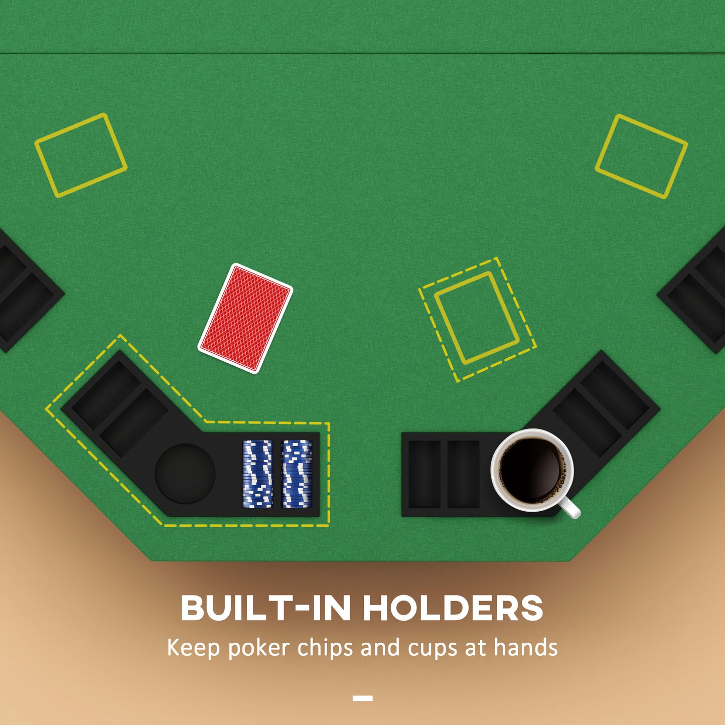 Ultimate Foldable Poker Table - Fun for 8 Players!