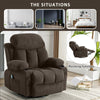 Cozy Heated Massage Recliner Sofa with USB and Cup Holders