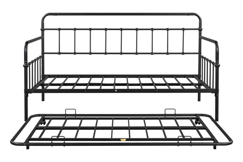 Modern Metal Daybed with Trundle