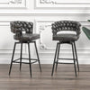 Chic Tan Swivel Bar Stool Set