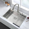 Sleek Stainless Steel Drop-In Kitchen Sink with Essentials