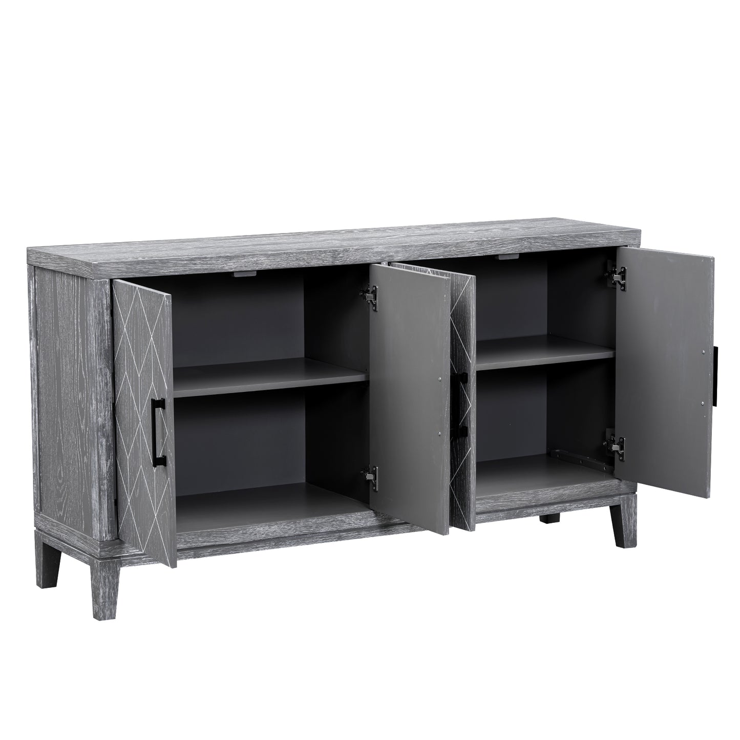 Chic Retro Sideboard with Adjustable Shelves