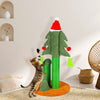 Festive Cat Tree Scratcher with Teaser Balls