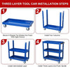 Blue Rolling Tool Cart - Heavy-Duty & Lockable!