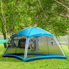 Sky Blue Screen House Tent for Camping and Travel