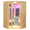 Cozy Corner Sauna with Low EMF & Heating Panel