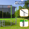 Bounce & Shoot Trampoline Adventure with Balance Bar & Safety Net