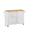 Versatile Rolling Kitchen Island with Drop Leaf и Storage Solutions