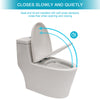 Sleek Soft-Close Toilet with Dual Flush