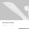 Sleek White LED Ceiling Fan