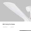 Sleek LED Ceiling Fan with White Blades