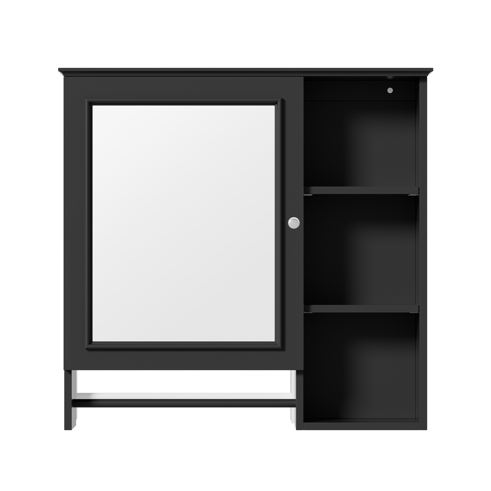 Stylish Wall-Mount Bathroom Cabinet with Mirror & Adjustable Shelves