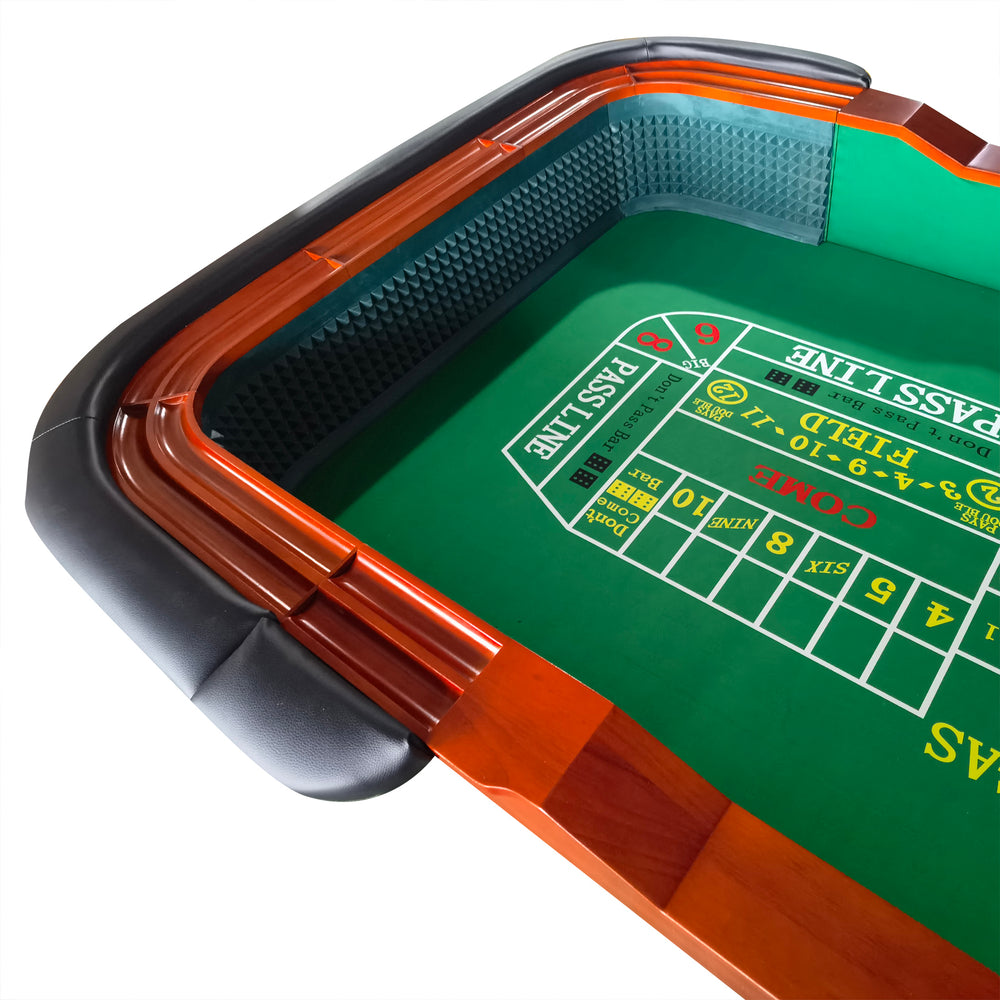 Green Classic Craps & Poker Table Game