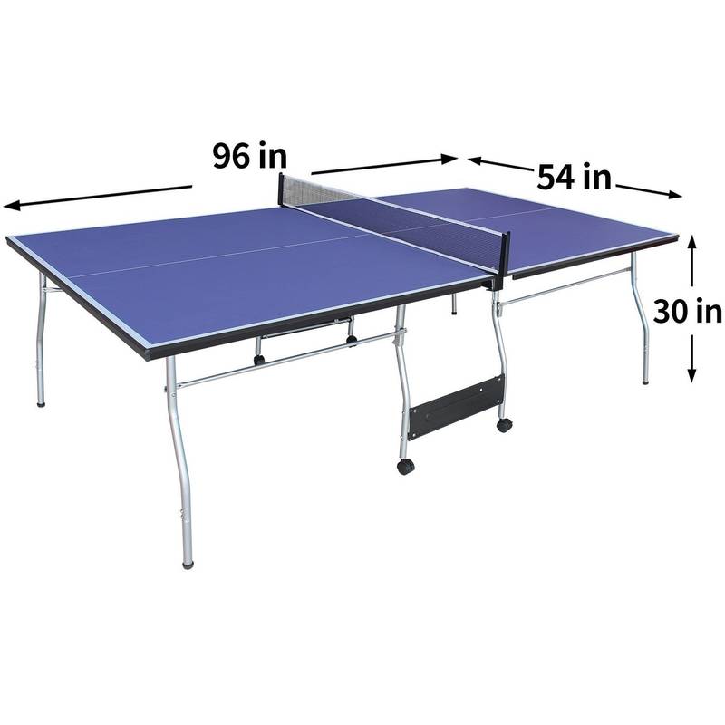 Easy Set-Up Ping Pong Table - Foldable & Portable Game for Indoors and Outdoors