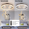 Luxe LED Ceiling Fan Chandelier with Remote