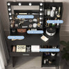 Chic Vanity Station with Mirror & Light