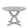 Chic Extendable Round Dining Set with Cross Back Chairs