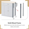 Rolling Kitchen Island with Wood Top and Storage