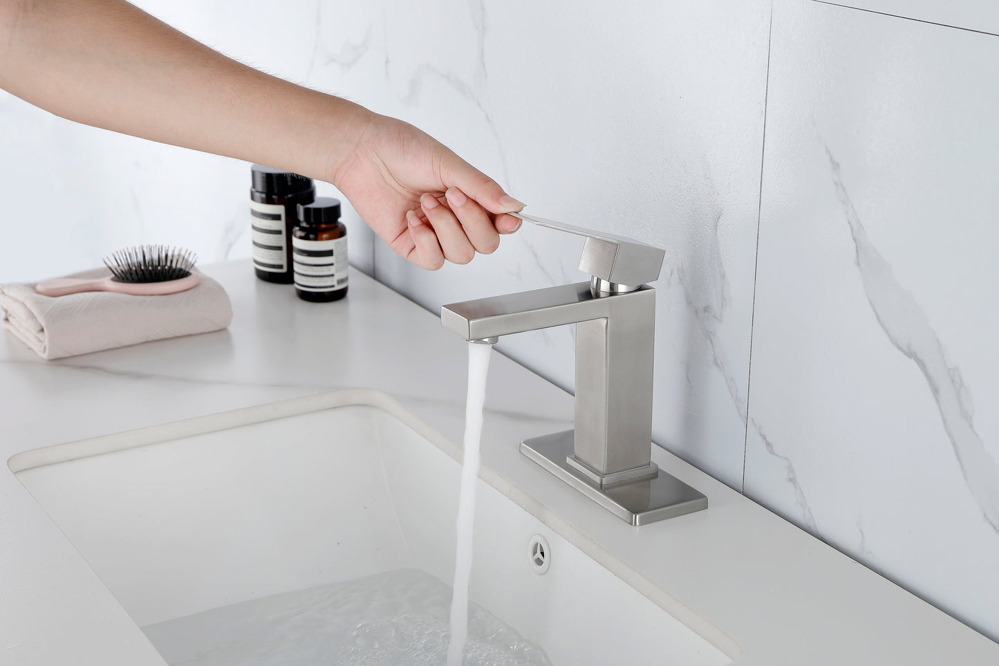 Elegant Waterfall Vanity Faucet