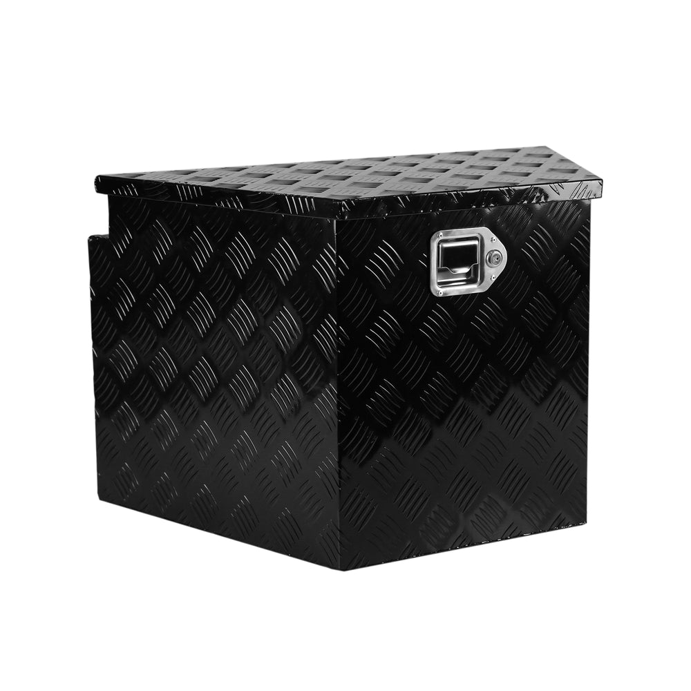 Aluminum Diamond Plate Trailer Tongue Box - Secure Storage Chest for Trucks & RVs