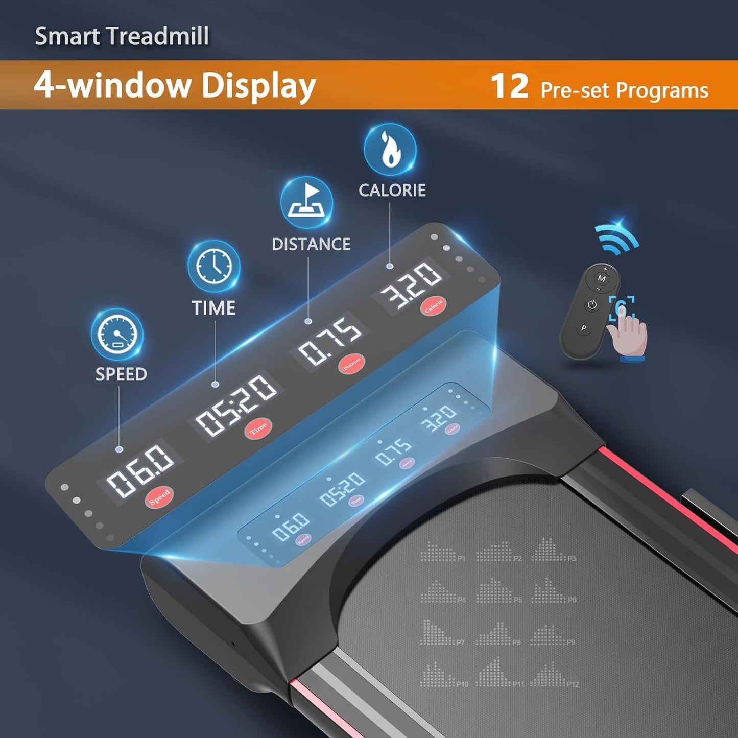 Easy Walk Under Desk Treadmill with Remote Control