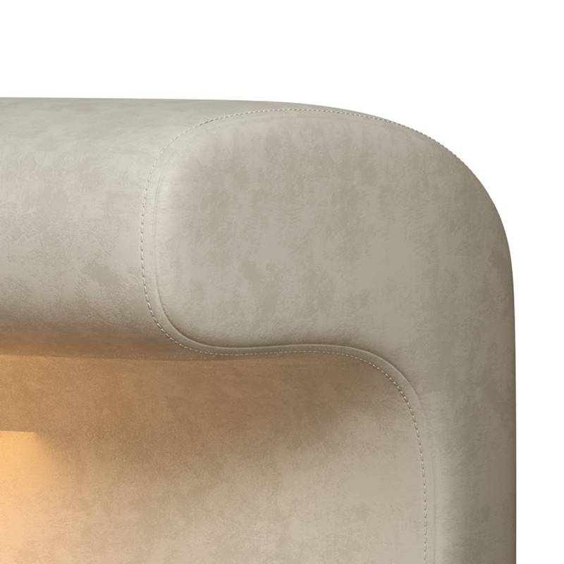 Stylish LED Entryway Bench with Leather Upholstery
