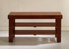 Cherry Wood Shoe Bench