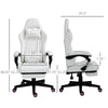 Chic Pink & White Gaming Chair for Ultimate Comfort