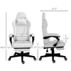 Chic Pink & White Gaming Chair for Ultimate Comfort