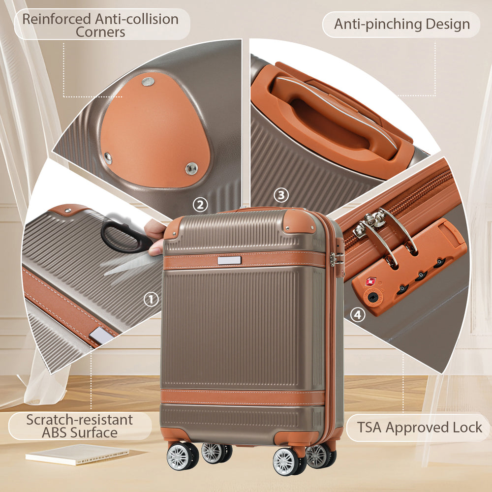 Coppery Spinner Suitcase Set