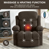 Cozy Heated Massage Recliner Sofa with USB and Cup Holders