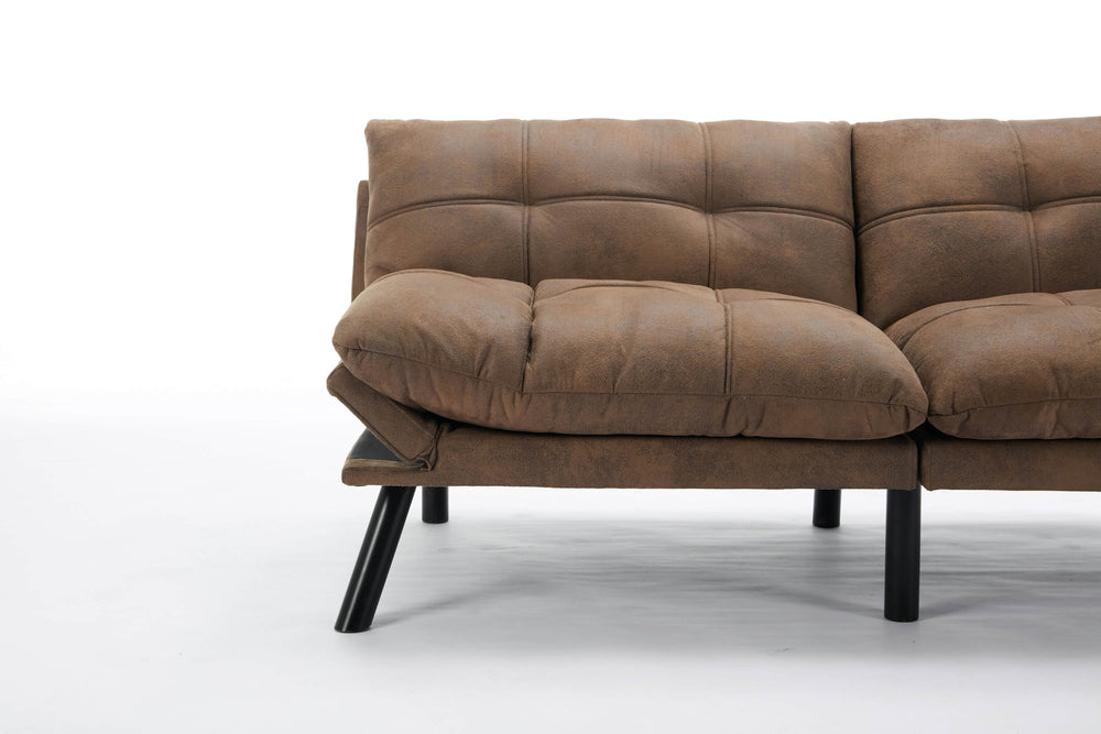 Cozy Brown Convertible Sofa Bed